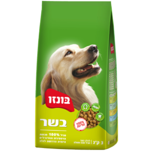 צמד חמד | בונז'ו בשר לכלב בוגר – נטול חמץ 3 ק"ג צמד חמד|בונז'ו בשר לכלב בוגר – נטול חמץ 3 ק"ג