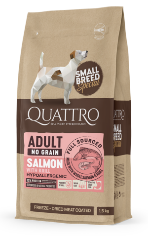 קוואטרו ללא דגן סלמון 1.5 קג